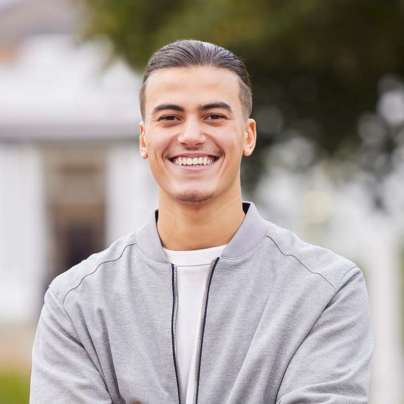 Luxury Holiday Home Management Dubai 10 Education Smile And College With Portrait Of Man A7C296T